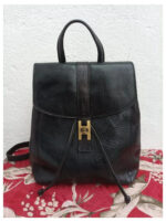 Mochila de piel Giudi negra. Perfecto estado
