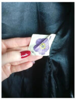 americana negra con flores vintage talla S