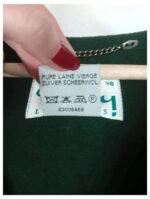 chaqueta de lana vintage austriaca, tirolesa corta verde Perry landhaus talla 38