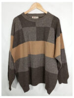 jersey Pringle marrón con cuadros talla M