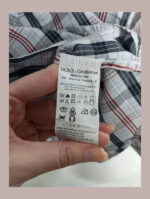 camisa cuadros d&g talla s