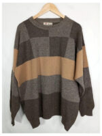 jersey Pringle marrón con cuadros talla M