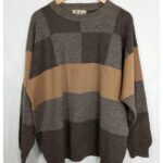 jersey Pringle marrón con cuadros talla M