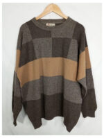 jersey Pringle marrón con cuadros talla M