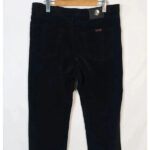 Pantalón Trussardi pana negro talla 46