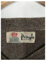 jersey Pringle marrón con cuadros talla M
