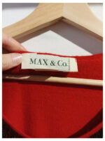 Jersey rojo con decoración de cuentas en el cuello Max & Co. talla M