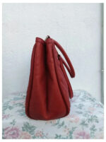 Bolso rojo The Bridge "acolchado" rombos de cuero