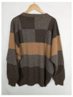 jersey Pringle marrón con cuadros talla M