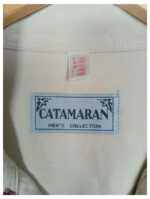 camisa beige tirol catamaran talla 43 de cuello o XL algodón