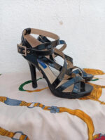 zapato negro tacón Jimmy choo by h&m talla 38