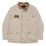 Barbour — Chaqueta con cuello de pana beige