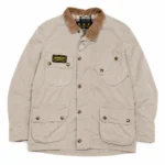 Barbour — Chaqueta con cuello de pana beige · talla L · años 2010