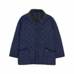 Barbour — Chaqueta acolchada azul marino · talla L · años 90