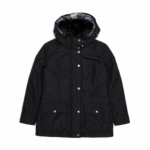 Barbour — Chaqueta con capucha negra