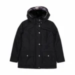Barbour — Chaqueta con capucha negra · talla 38